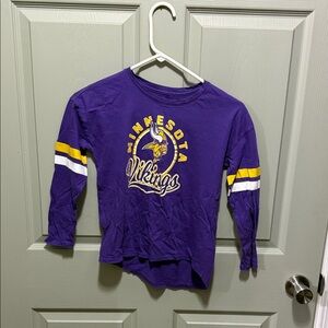 NFL Purple Minnesota Vikings Kids Long Sleeve Tee